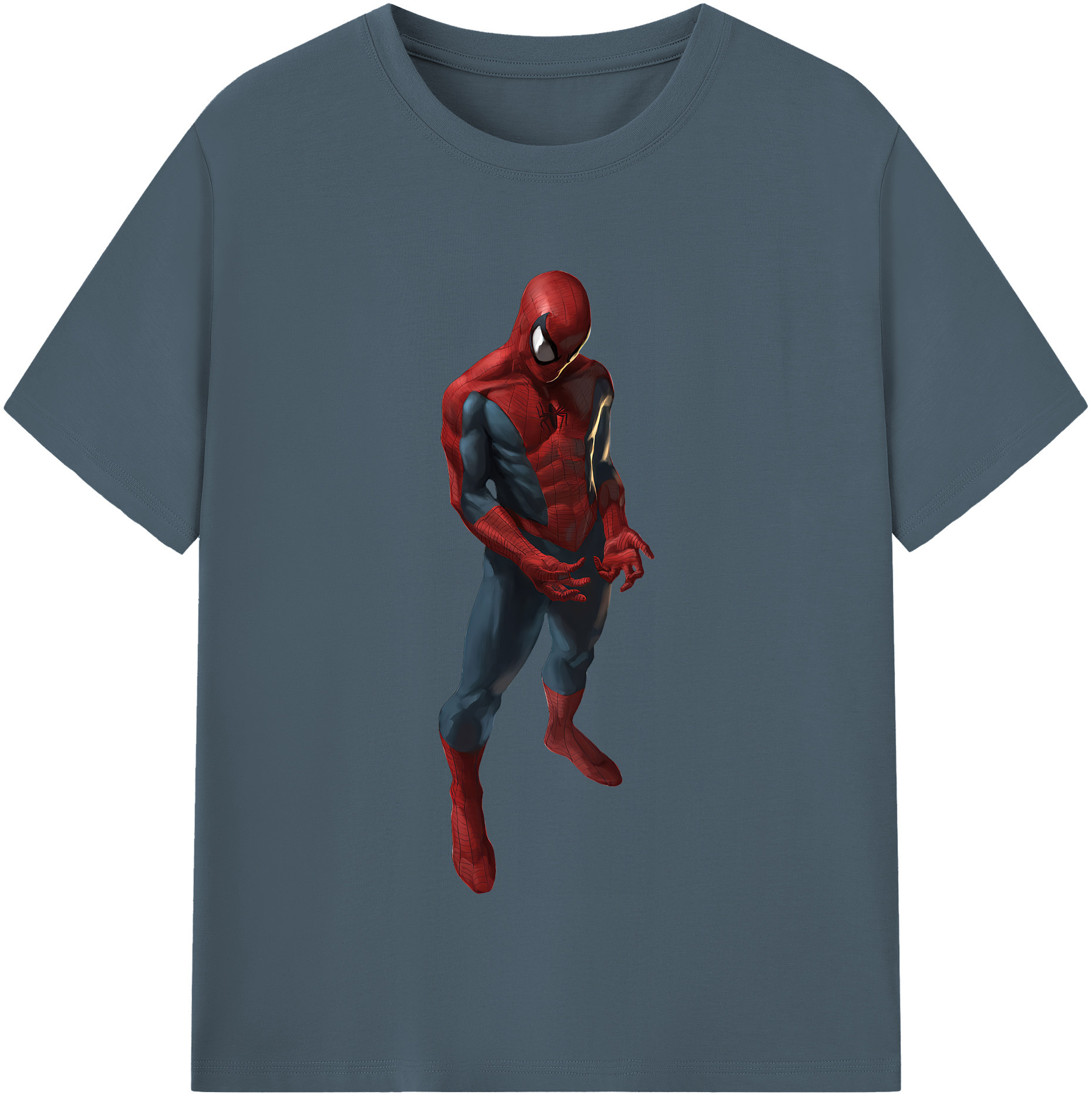 （画像用） Spider Man スパイダーマン 綿100％半袖Tシャツ（フロントプリント）